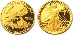 Moneda de oro american eagle eeuu americano