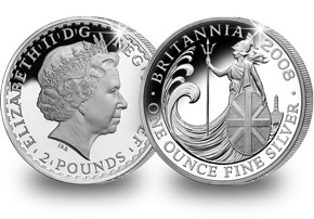 Moneda plata britannia