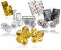 Metales preciosos lingotes y monedas
