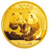 Moneda de oro Panda China