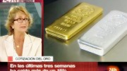 Marion Mueller rtve con lingotes de oro y plata