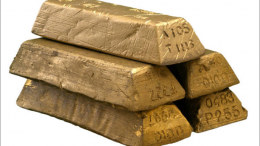 5 lingotes de oro Good Delivery antiguos