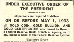 Orden Ejecutiva 6102 sobre la confiscación de oro