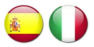 Banderas España Italia