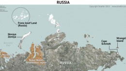 Mapa de Rusia del norte