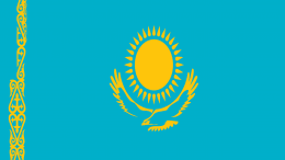 Bandera Kazajistán