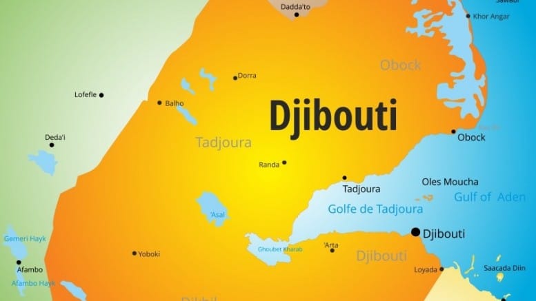 Djibouti mapa del pais Ybuti