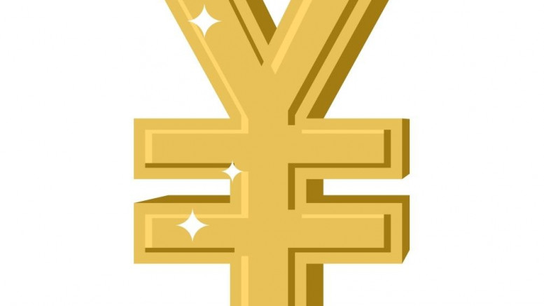 Simbolo del yuan dorado